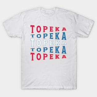 TEXT ART USA TOPEKA T-Shirt